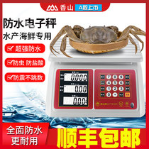 Xiangshan brand waterproof electronic scale aquatic seafood said 30kg special scale for selling fish Small commercial price table scale single catty