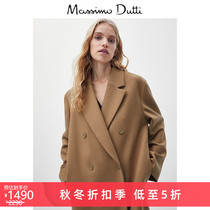 Autumn Winter discount Massimo Dutti Womens Wool Long Edition Womens Casual Coat Jacket 06422640704