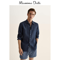 Massimo Dutti mens accessories printed blue mens sports swimming trunks beach pants 00303289401