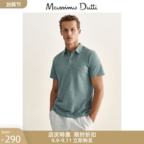 New Special Massimo Dutti Mens Cotton Short Sleeve Oxford Men POLO Shirts 00711283500