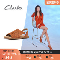 Clarks its Music women shoes 2021 New flat open hollow carved Roman sandals beach hole shoes women