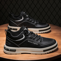 Martin Boots Mens 2022 New Summer Inglons High Help Casual Leather Boots for Heightening Mens Shoes Spring Autumn