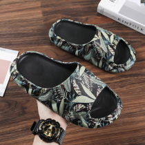 Hon Star Red Stark Summer slippers men outside wearing beach stomatoppers Anti-slip thick bottom personality lovers cool slippers