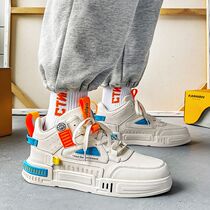 Canvas High Helps Mens Shoes Summer Breathable 2022 New 100 Hitch Sport Casual Heightening Small White Board Shoes Thick Undertide Shoes