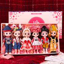 Girl Childrens House rag doll dress up toy little princess set 3-4-5-6 years old 2 New Year birthday gift