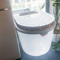 Top-in fully enclosed cat litter box deodorant large anti-splashing cat toilet cat litter bowl cat sand basin cat supplies