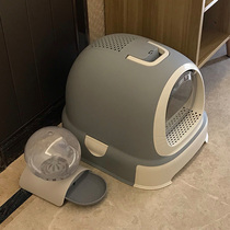 Cat litter box Fully enclosed drawer type kitten deodorant anti-belt sand cat toilet Large cat shit basin Small sand table