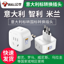 Bull Italian conversion plug power converter socket travel abroad Italy standard Milan Chile Rome