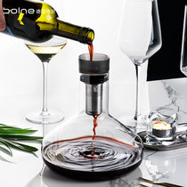 Ballang European crystal glass red wine decanter filter fast sobering home wine dispenser