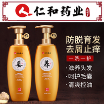 Renhe ingenuity ginger shampoo anti-itching oil anti-hair hair hair hair shampoo male Lady