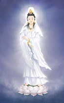 Fate Guanyin Bodhisattva portrait Buddha Hall painting Buddha painting Photo paper plastic crystal table Guanyin Taishi portrait customization