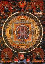 Customized Daweide King Kong Mandala portrait Dreadful King Kong Guardian photo paper plastic seal Thangka Tibetan Tantric Pictures