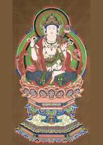 Custom in addition to the cover barrier Bodhisattva portrait Buddha statue painting photo paper printing double-sided plastic packaging high-definition picture binding