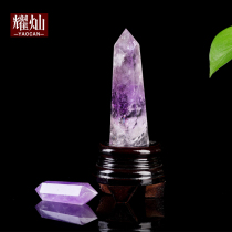 Yaocan natural amethyst single-column ornaments amethyst hexagonal prism ornaments office home accessories