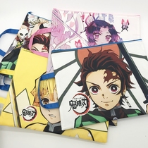 Ghost extinction blade A4 file kit information kit ghost out portable storage cartoon cloth zipper bag homework bag students