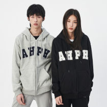 AHPH21AW country Tide brand autumn couple hip hop zipper sweater loose casual mens and womens heavy hooded coat