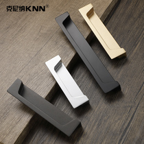 Embedded slotted dark handle wardrobe door cupboard door drawer black tatami gold concealed invisible handle
