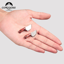 Stainless steel Damascus knife ECD mini collection gift gift with carry-on courier knife non-folding knife