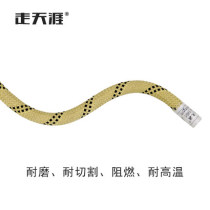 Walking Tianya Kevlar mountaineering rope Abrasion Resistant Rock Rope Aramid Static Power Rope Outdoor Speed Downrope High Temperature Resistant Flame Retardant Rope