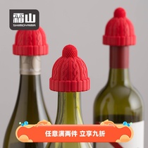Japan Frost Mountain Wine Cork Little Red Riding Hood Silicone Soft Wine Cork Wine Bottle Cap Champagne Cockscrew Wine Cork