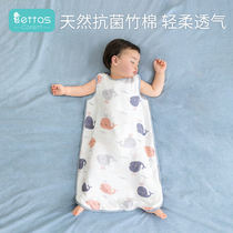 Beeptides baby sleeping bag Summer thin Baby Vest Sleeveless Gauze Sleeping Bag Child Anti Kick by Four Seasons