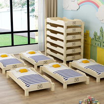 Kindergarten Private Single beds Children solid wood beds Early teaching class Stack Stack Bed Hosting Class Small Bed Elementary School Kids Lunch Break Bed