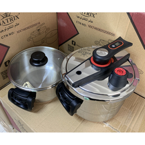 6 liters 4 liters combination]German 304 stainless steel pressure cooker Japanese pressure cooker household explosion-proof induction cooker universal