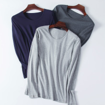 Spring Autumn Season Pure Cotton Autumn Clothes Mens Single-Piece Blouse Wearing Closets Bottom Cotton Sweatshirt Autumn Winter Thin WARM UNDERWEAR