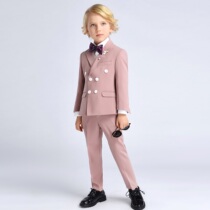 imo childrens Western-style pink boy small suit CUHK Flower Boy Gown children walking show suit to host the show