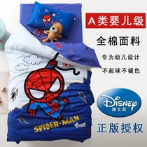  Kindergarten quilt three-piece cotton quilt spider-man boy childrens cartoon quilt cover bedding spring and summer