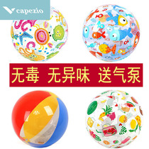 Inflatable beach ball childrens early education baby water beach game toy swimming ball beach ball big