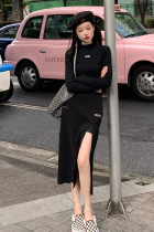 King Prince2021 high waist hanging slit skirt womens spring and summer new street temperament casual skirt