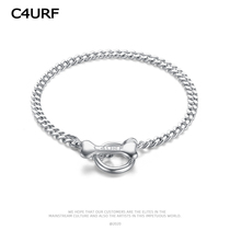 C4URF Original (unforgettable) sterling silver bracelet male tide ins niche design girl couple birthday gift
