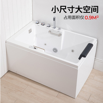 Mini small bathtub acrylic adult household small apartment detached sitting bathtub Japanese bath temperature massage
