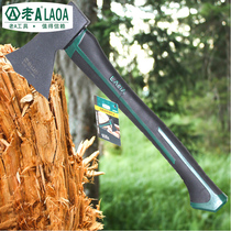 Old a two-color handle woodworking axe chopping wood camping axe cutting fire 600g field survival