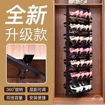 Rotating shoe rack 360 degree layered shoe cabinet storage artifact cloakroom New 2021 explosive Net red girls