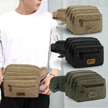 Mobile phone bag mens purse Site work on new outdoor large capacity Multi-functional canvas for men and women business Wallet