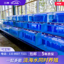 Fresh supermarket Hotel Hotel refrigerator integrated mobile glass thermostatic commercial shellfish seafood fish pond fish tank