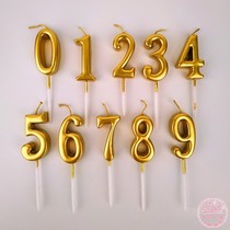 Golden Digital Candle Creative Birthday Candle Christmas Valentines Day Birthday Birthday Cake Decoration Dessert Table Dress Up