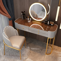 Glass Nordic dresser Net red ins wind makeup table Small apartment bedroom Modern simple light luxury paint makeup table