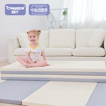 Baby crawling mat climbing mat thickened home baby folding non-toxic and tasteless summer mat splicing children PU