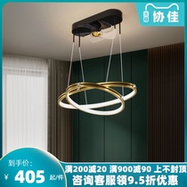New fan restaurant chandelier integrated silent frequency conversion ceiling fan Nordic luxury living room bedroom package electric fan lamp