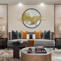 Metal creative new Chinese style with light simple living room dining room porch sofa background wall decoration wall pendant