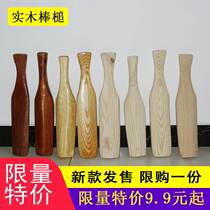 Net Red Baseball Mallet Solid Wood Laundry Stick Laundry Hammer old busy chugging traditional handhammer Jersey Stick Rubbing plate Home