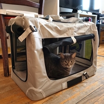 Spoof for pets Mega Cat Bag Out portable Puppy Puppy Cat Cat Sitting Car On-board Seat Large Capacity Portable Cage