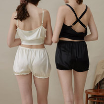 NOT JUST PAJAMA2021 new silk underpants anti-walking light spring summer comfort No-scarred shorts women