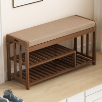 Shoe rack simple doorway dormitory shoes stool storage artifact indoor good-looking stairs solid wood corridor hall shoe cabinet