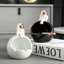 Creative ashtray Japanese personality home spaceman ornaments office ceramic aerospace pyrotechnic cylinder net red living room