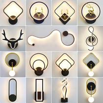Modern simple LED bedroom bedside wall lamp Nordic corridor hallway Xuanguan balcony living room sofa background wall lamp