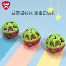 playgo infant hand grab ball baby puzzle crawling toy hole ball exercise hand grip training rattle